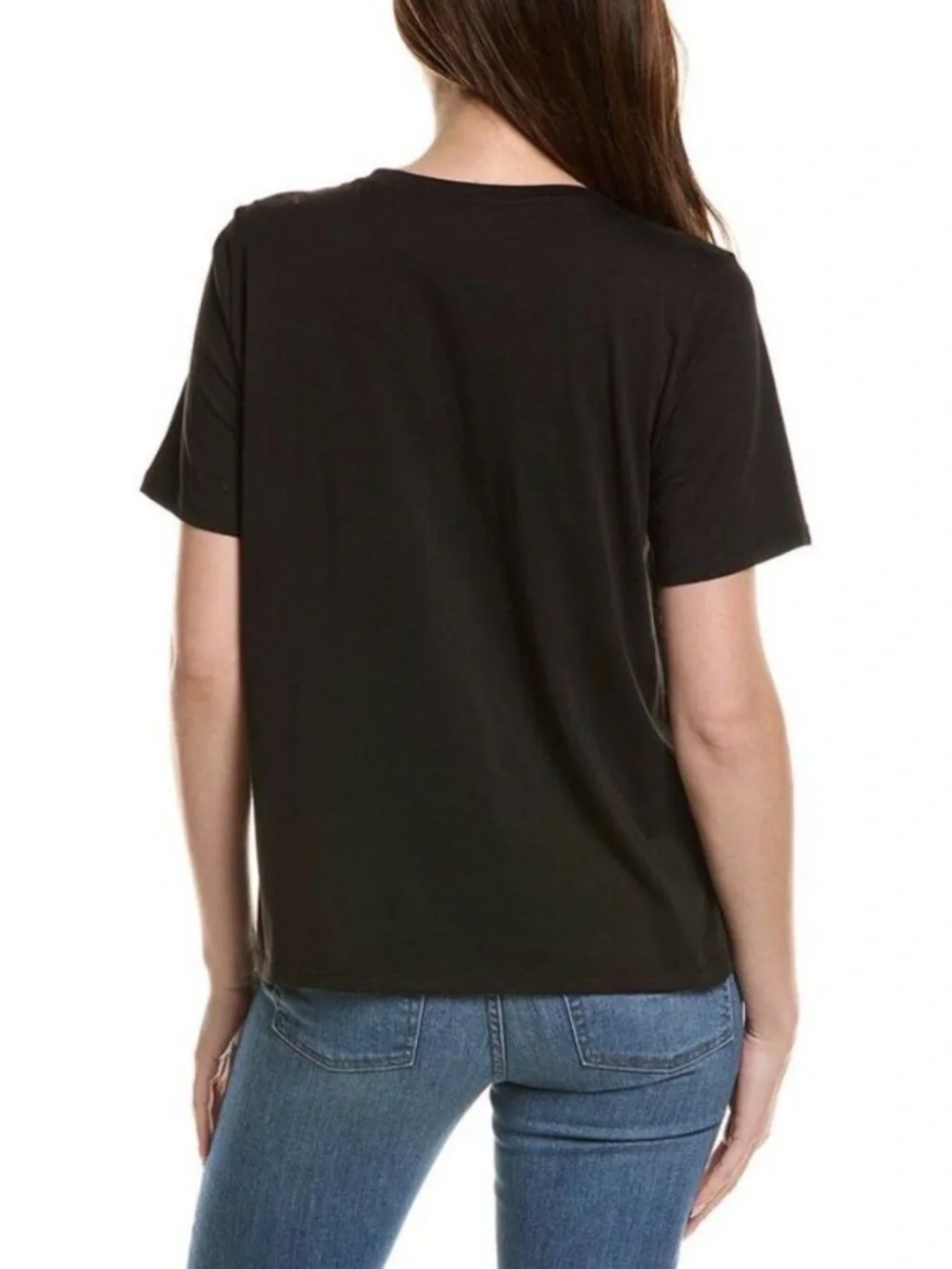Eileen Fisher V-Neck Short Sleeve Tee - Picture 5 of 11